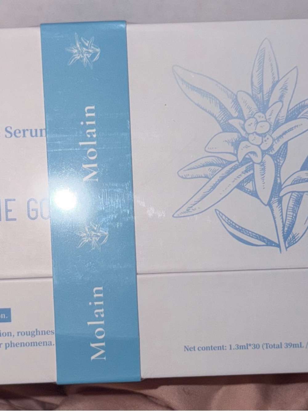 Molain 5% Edelweiss + 6% Pro-Xylane Serum — Rebuild Skin From The Inside,Moistur